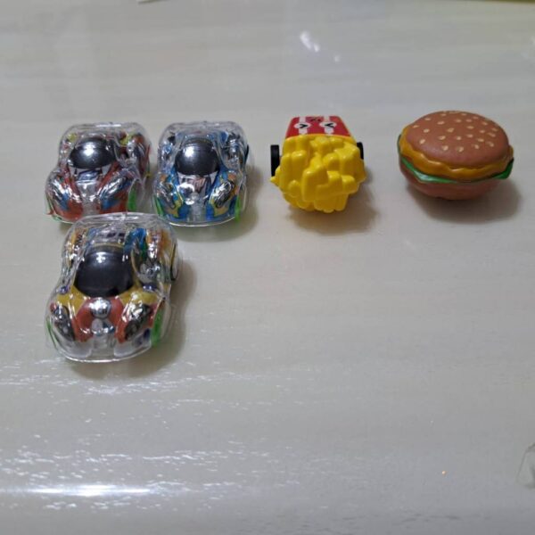 透明迴力車,漢堡迴力車,薯條迴力車,禮品,玩具車